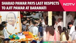 Sharad Pawar Pays Last Respects At Baramati