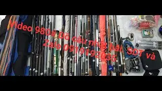 Video 980# Đồ câu nhật bãi tuyển đẹp giá bình dân. SDT và Zalo 0919192035