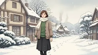 Snowfall on the Village Path ❄️ | Hot Cocoa & Tender Reminiscence | Cozy Winter ASMR Story