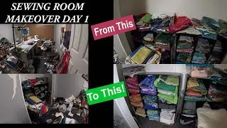 MASSIVE Sewing Room Makeover - Day 1 Diary