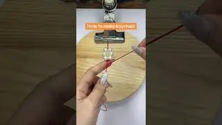 How to make flower keychain #beadmaking #bracelet #braceletmaking #diy #craft