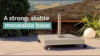 How to set up the portable base for a Shadowspec&trade; umbrella