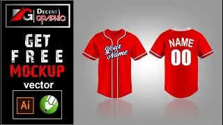 Free Basball Jersey Editable Mockup in CorelDRAW and Adobe illustrator (Get Free Vector)