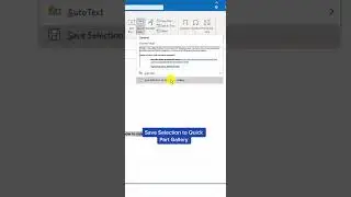 How to use Outlook Quick Parts ⚡