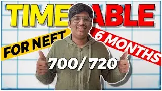 Best TimeTable To Score 700+ in NEET 2022 | 6 Months Strategy | My Timetable