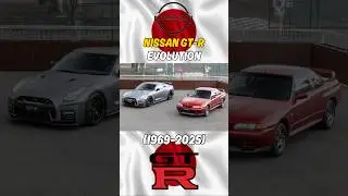 Nissan GT-R Evolution (1969-2025) #cars #nissan #gtr #shorts #carevolution