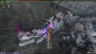 Monster Hunter Frontier G - Low Rank Hunting With Sealy: HR4 White/Pearl Espinas [ エスピナス希少種 ]