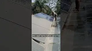 solar panel kaise cleankare.  #electrical cleaning #workessentials