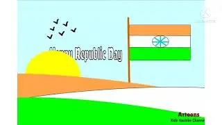 Republic Day animation || Animation for kids|| Easy animation tutorial ||Wick Editor||how to animate