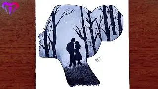 Pencil Sketch - Romantic Propose Scenery || How to draw Romantic couple