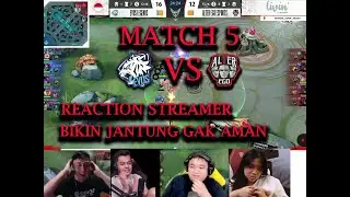 REACTION STREAMER ALTER EGO VS EVOS LEGENDS GAME 5 - MPL ID SEASON 8 PLAYOFFS HARI KE 3 - MATCH 5