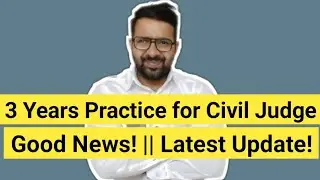 3 Years Practice for Civil Judge Exam 2026 || Good News!