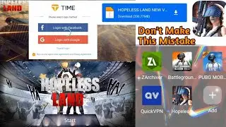 How to Download And Start Hopeless Land Game All Problem Solve | Login Problem Fix | Gameplay | HM
