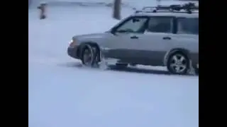 Car Sliding On Ice [NOT GRAPHIC]