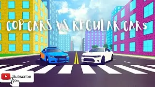 COP CARS VS REGULAR CARS IN CDT | Roblox Race