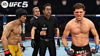 BRUCE LEE VS NICK DIAZ *STREET BEEF*😱🔥🥶 (EA SPORTS UFC 5) MR. JOJO | UFC KNOCKOUTS | BRUCE LEE FIGHT