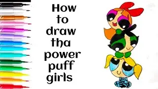 Powerpuff Girls Drawing Step by Step | Easy Cartoon Drawing #powerpuffgirls  #powerpuffgirl #easy 