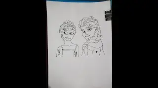 🎨 LIVE: Anna & Elsa Drawing | Frozen Characters Sketch | Disney Princess Art Live Stream