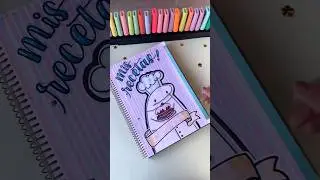 Portada para cuaderno de recetas 🎂 #lettering #flork #portadasbonitas #portada #portadasovelhas