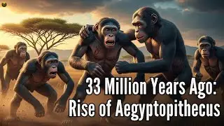 Life here 33 million years: the fight for survival of the ancient African primate Aegyptopithecus.