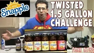 Snapple 1.5 Gallon Spin Chug Challenge *EXTREME* | FreakEating vs The World 114