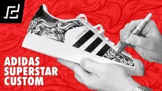 ADIDAS SUPERSTAR CUSTOM DESIGN USING SHARPIE!