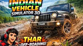 Extreme THAR Off-Roading 🔥 | Indian Vehicle Simulator 3D Gameplay #viral #tharoffroading 