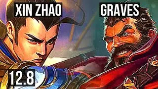 XIN vs GRAVES (JNG) | 12/2/8, Rank 9 Xin | NA Challenger | 12.8