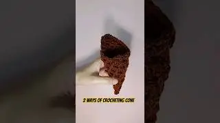 2 Ways Of Making Waffle Cone, Crochet #crochet #amigurumi #crochetideas #crochethacks #wafflecone