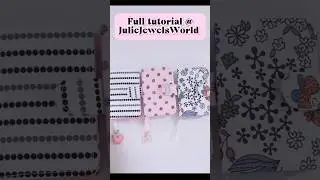 How to make a Tiny Mini Journal / Travelers Notebook. #diy #tiny #travelersnotebook #journals