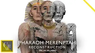 RAMSES SON RECONSTRUCTION FROM EGYPTIAN MUMMY - PHARAOH 'MERNEPTAH' MERENPTAH