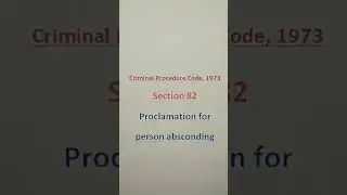 criminal procedure code 1973 /crpc 1973/section 82/by brijesh sir