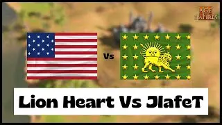 Age of Empires 3- USA Vs India | Lion Heart Vs JlafeT | Aoe3 DE | 1v1 Pro Game | 4K