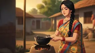 Barish Bhara Gaon | Indian Village ASMR | Ghibli Style Cozy Life 💯 | #villageanimestory