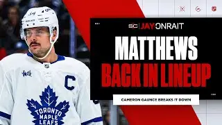 How did Auston Matthews look in his return?