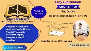 Ray Optics | Doubt Clearing Session Part 01 | Class 12 Physics Simplified