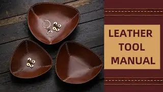 Leather Valet Tray 2-Dyeing the leather