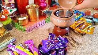 Choco lava cake |Chocolate cake recipe|Miniature cooking chocolate cake|All chocolate cake|Tinycakes