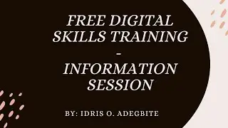 Information Session - Free Digital Skills Training 2025