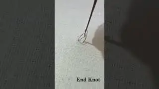 End knot #aariwork #knottedjewelry #embroidery #aariworkblouse