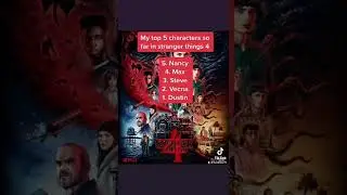 My top 5 strangerthings4 characters