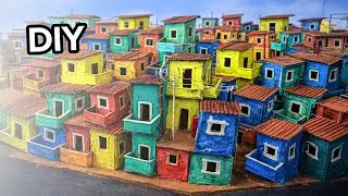 I Invented a Massive Cardboard Neighborhood in 48 Hours! 🏡