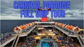 Carnival Paradise Full Cruise Ship Tour October 2023