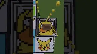 (Psyduck) In Minecraft Sand Art #142 #shorts #minecraftshorts #pokemon