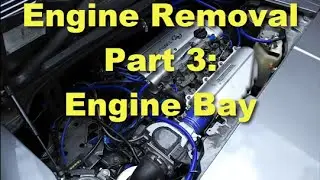 4AGE Engine removal part 3: Engine bay