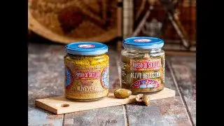 Crema di olive verdi Rosso di Sicilia