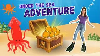 Underwater Treasure Hunt! Can you find the gold?!