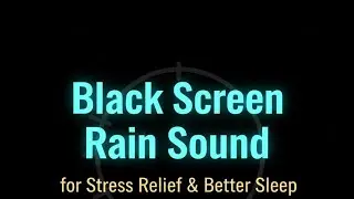 Black Screen ASMR Rain & Wind Sounds for Deep Sleep | No Music, No Talking