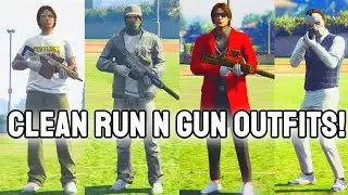 Gta Online - My Top 5 Current Male Run N Gun Outfits! (Gta 5 RNG Outfit Tutorials)