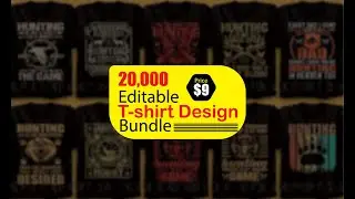 Exploring the Versatile 20K Editable T-Shirt Design Bundle